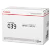 CANON CARTRIDGE 039  TONER ORIGINAL NOIR 11000 pages