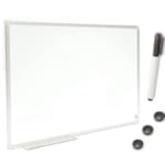 TABLEAU MAGNÉTIQUE BLANC 150X100 CADRE ALUMINIUM 2X3