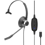 Micro-Casque Monaural UC Connexion USB-C Cordon USB C-RX