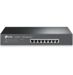 Tplink 8-port Gigabit Switch, 8 10/100/1000M RJ45 ports, 1U 13-inch rack-mountable steel case