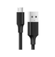 Câble USB-A vers Micro USB 2A Noir 1m