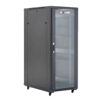 COFFRE INFORMATIQUE 27U 600*600*1400MM + ETAGERE + ROULETTE