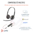 POLY CASQUE Blackwire 3225 Stereo USB-C Headset +3.5mm Plug +USB-C/A Adapter 12 Mois 8X229AA