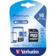 MicroSDHC 16 Go Classe 10 avec adaptateur 44082