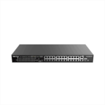 Switch 24-Port 10/100 Mbps 2-Port Gigabit Rackmount PoE