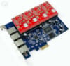 Card Asterisk 4 analog lines with PCI  Express 1