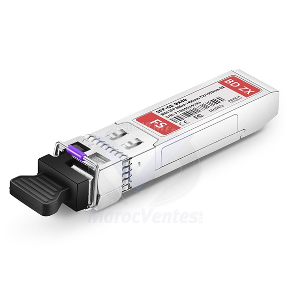 Module Gigabit Ethernet Bidirectionnel 1000Base-BX80-U-I 1000MBPS 80 KM GLC-BX80-U-I