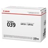 CANON CARTRIDGE 039  TONER ORIGINAL NOIR 11000 pages