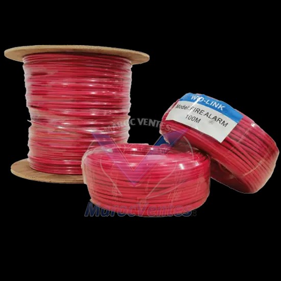 Câble d’incendie 100MM 0,8MM Couleur Rouge Câble Incendie