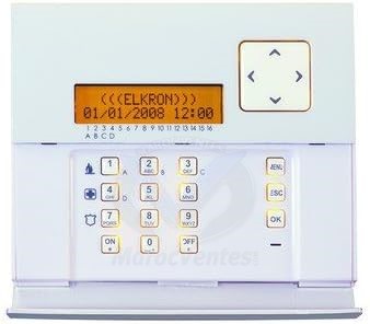 Clavier à Distance avec Afficheur LCD Alphanumérique 2 Lignes pour 16 Caractères SANS  Synthèse Vocale KP500D/N