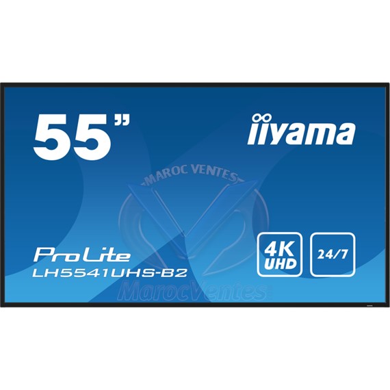 PROLITE Moniteur Professionnel 55" 4K UHD Fonctionnement Continu 24/7 LH5541UHS-B2