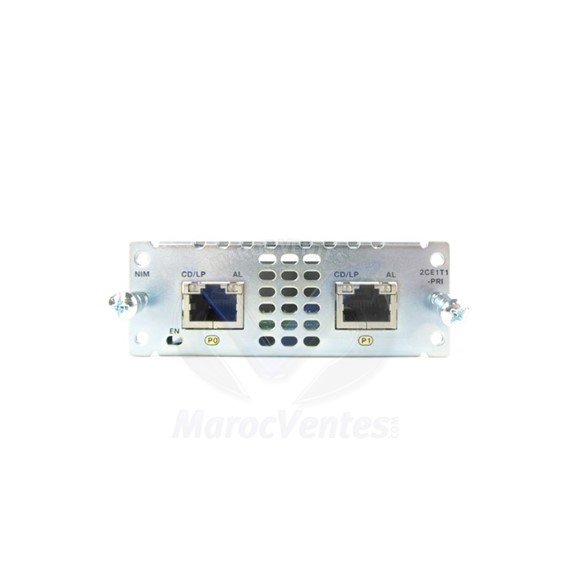 2 port Multiflex Trunk Voice/Channelized Data T1/E1 Module NIM-2CE1T1-PRI=