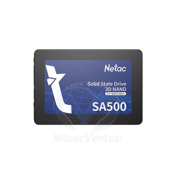 Disque Dur 512Go Interne SSD Netac SA500 2.5" NT01SA500-512-S3X