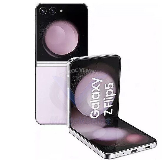 Smartphone Galaxy Flip 5 Lavender 6.7" Snapdragon8 8Go 256Go Android 5G 10Mpx12Mpx12Mpx SM-F731BLIAMWD