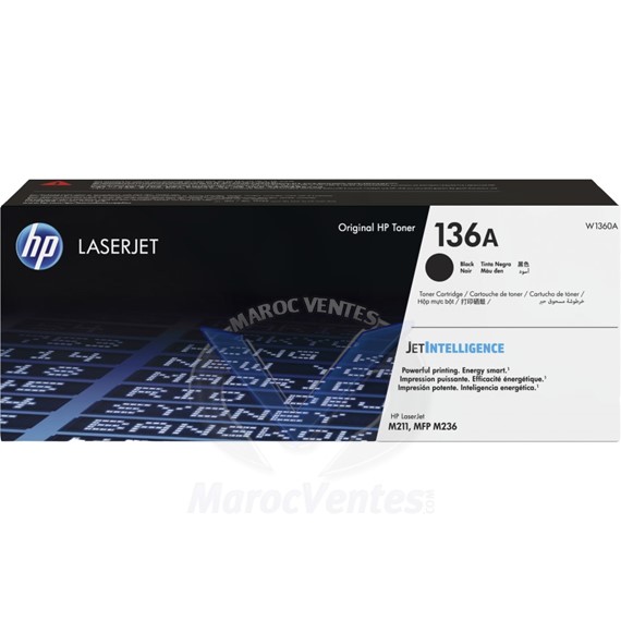 HP 136A Black Original LaserJet Toner W1360A