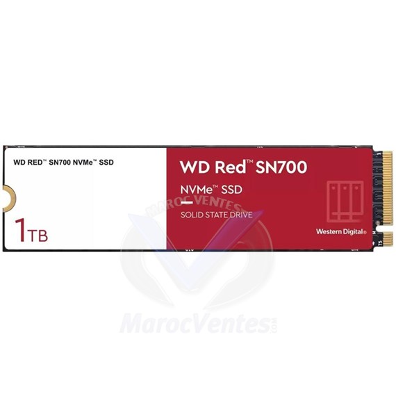 Disque Dur Interne Red SN700 1TB M.2 NVMe R/W 3430MB/s 3000MB/s WDS100T1R0C