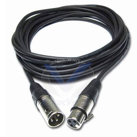 CABLE AUDIO XLR 5M MALE FEMELLE XLR 5M MALE FEMELLE