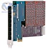 Carte analogique modulaire à 8 ports FXO/FXS ,PCI-Express x1, avec option d anti-echo