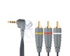 BE BLUE 3.5MM AUDIOVIDEO CABLE 3.5MM AV - 3X RCA M-BE BLUE 3.5MM AUDIOVIDEO CABLE 3.5MM AV - 3X RCA M