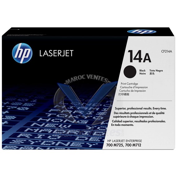 Cartouche de toner 14X à rendement élevé noir originale CF214X