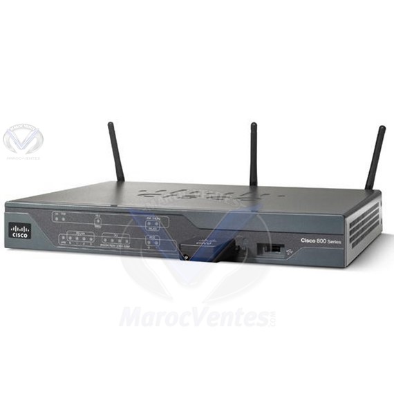 Routeur Sans Fil 887 ADSL2/2+ Annex M Avec 802.11n ETSI Compliant - DSL/RNIS CISCO887MW-GN-E-K9