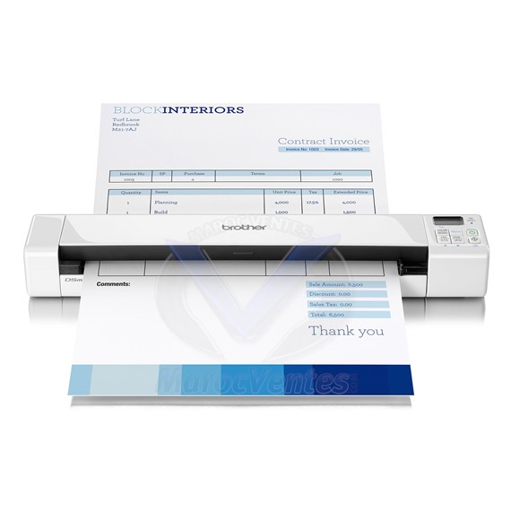 Scanner mobile A4 couleur Scan to USB / WiFi DS-820W