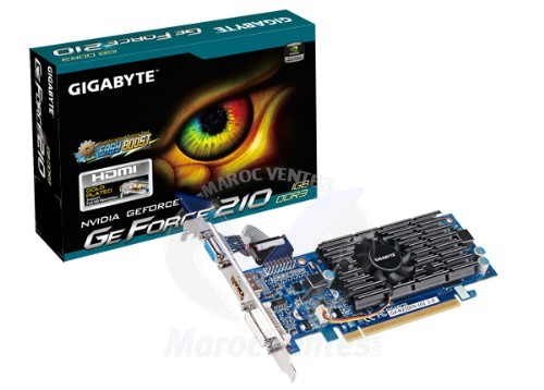 CARTE GRAPHIQUE 1GO PCX GIGABITE GF210 DDR3 GV-N210D3-1GI