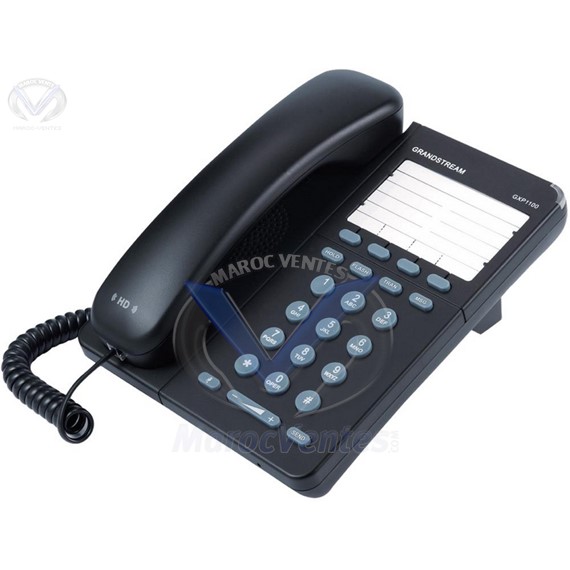 Téléphone IP avec 1 compte SIP et 2 appels - 4 touches soft XML - PoE intégré GXP1105