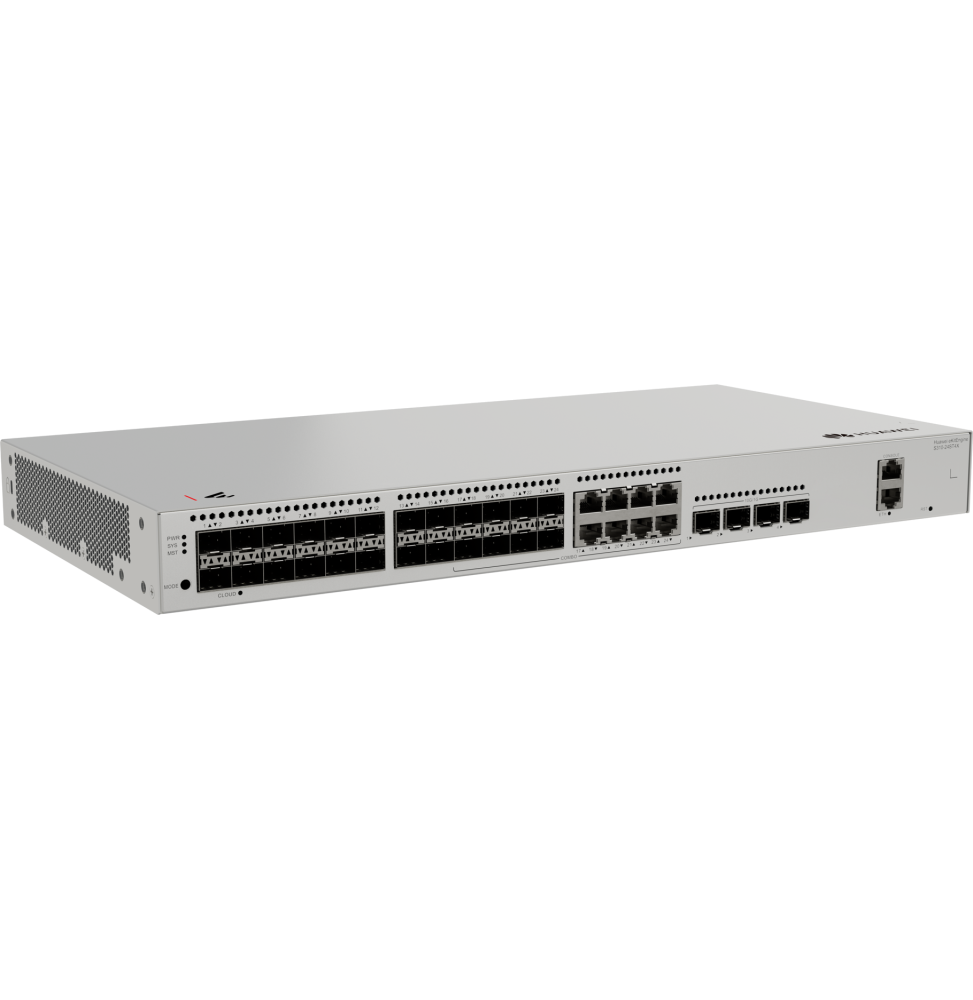HUAWEI S310-24ST4X(24*GE SFP ports, 8 of which are dual-purpose 10/100/1000 or SFP, 4*10GE SFP+ ports, built-in AC power) 98012532