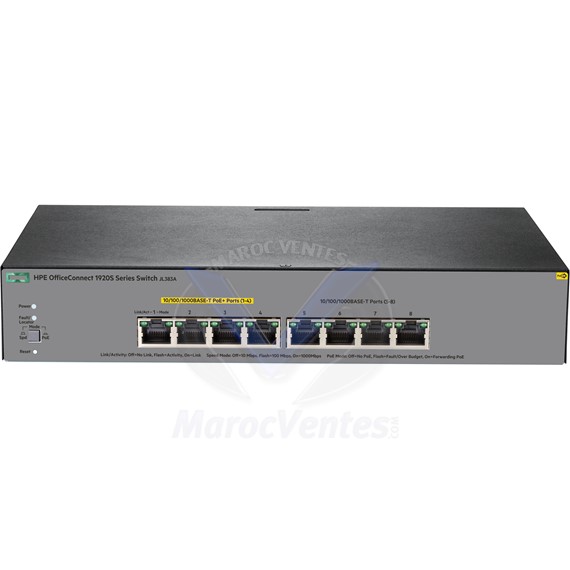 Switch OfficeConnect 1920S 8G PPoE + 65W JL383A