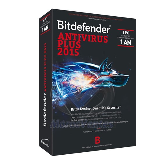 Bitdefender Antivirus Plus 2015FR W+A 1LIC 1Y OEM O-FBDAVP5X1P001