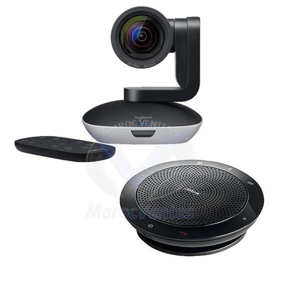 Système de visioconférence sans fil Logitech KIT Group PTZ Pro2 + Jabra Speak 510