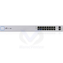 UNIFI Switch 16 Ports 150W 10/100/1000 Mbps PoE+ et 2 Ports SFP
